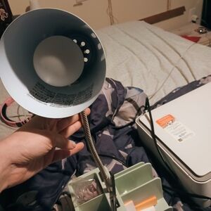 Adjustable Desk Lamp in Light Blue